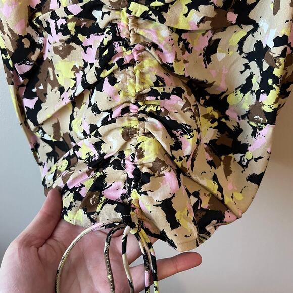 NEW Vero Moda Chaddie Singlet Cropped Tank Cami Tank Top Floral Size Small - Picture 5 of 10